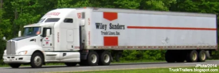 WILEY SANDERS Truck Lines Kenworth Sleeper Cab Truck 7779, Dry Van 53' Trailer Wiley Sanders ...webp