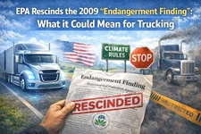 EPA rescinds the 2009 “endangerment finding.” What it could mean for trucking.
