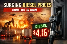 U.S. Diesel Prices Spike as Iran-Related Conflict Jolts Oil Markets