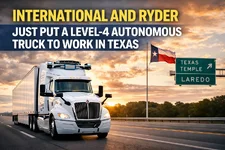 International and Ryder Just Put a Level-4 Autonomous Truck to Work in Texas