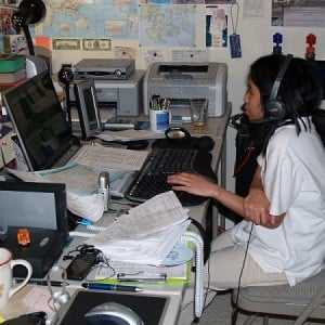 Marianne my wife running the DAT 360 system as Broker Agent in 2008.