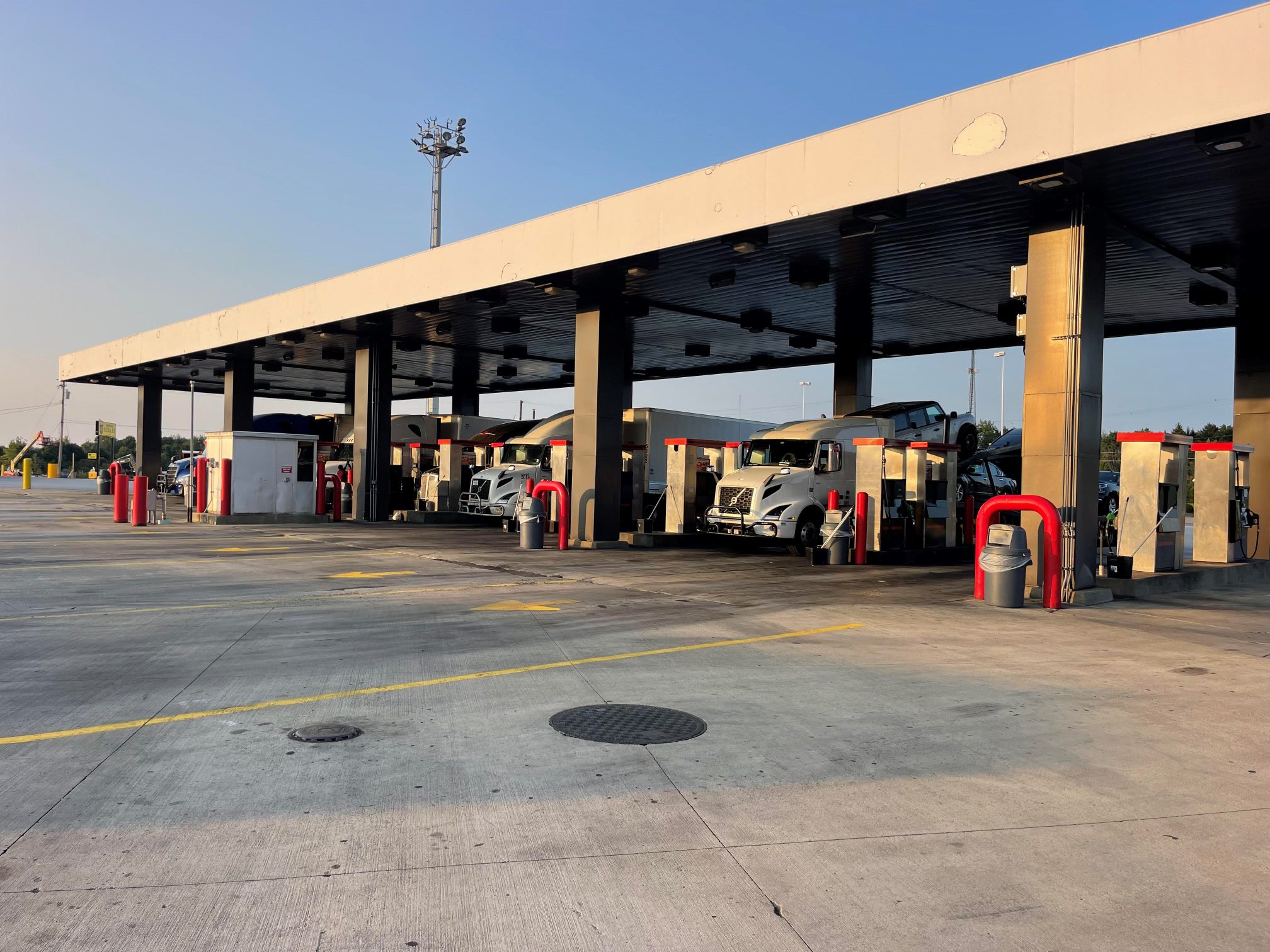 truck stop fuel island